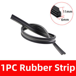 PINMOAP Wiper Blade Rubber Insert Frameless Windshield Refill Quiet Clean Strip 6mm 14"16"17"18"19"20"21"22"24"26"28"30"32"