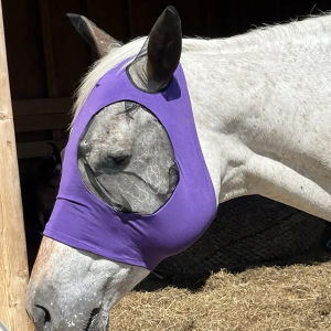 ‌UV Protection Horse Fly Mask Adjustable Breathable Mesh for Riding Equestrian Gear Lightweight Outdoor
