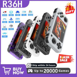 R36H Retro Handheld Video Game Console 3.5 Inch IPS Screen 20000+ Games Emulator for PS1/PSP/DC/N64