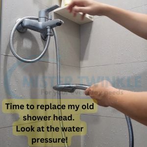 Shower Head | Low Water Pressure Friendly | 3 Spray Modes | Start / Stop Button