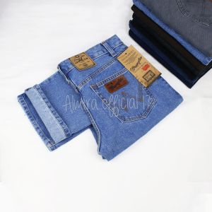 WRANGLER CELANA PANJANG JEANS REGULER FIT PRIA MURAH CELANA STANDAR COWO TERLARIS WARNA ABU HITAM COKLAT BIRU REGULER WRANGLER JEANS