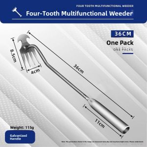 MONLEYTA | German New Type Stainless Steel Multi-Function Weed Puller Tool No Bending Knee Soil Loosening Handheld Home Garden Equipment
