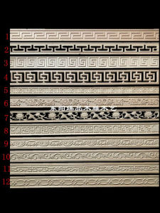 Antique Style Wooden Door Window Frame TV Background Wall Decorative Moulding New Product Hand Carved Jujube Wood Material