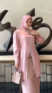 Rok Songket Set Slendang Pakaian Wanita Bawahan Kebaya Rok Songket Wisudah Tradisional