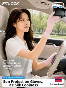 fitlook | Ice Silk Extended Sun Protection Gloves Anti-slip Touchscreen