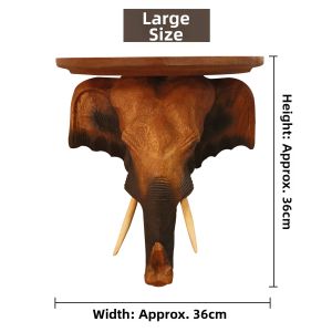 TAIMUJIA | Hand-carved Wooden Elephant Wall Decor Southeast Asian Style