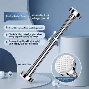 Có Thể Điều Chỉnh Thép Không Gỉ Thanh Treo Rèm Kính Thiên Văn Cực 50-80cm Nối Dài Phòng Tắm Gia Đình Thanh Treo Đa Chức Năng