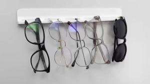 Silicone Sunglasses Rack Wall Mounted Organizer for Wall with Self-Adhesive BackingHanging Eyeglass Storage Display for Glasses