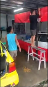 TRANSPARENT CARWASH CURTAIN TRAPAL MARUYAMA MADE RUBBERIZED