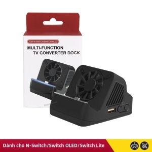 Đế Máy Chiếu TV Đa Chức Năng Switch OLED Console Có Quạt Làm Mát Và Cổng USB 3.0 Cho Đế Sạc Di Động NS Switch