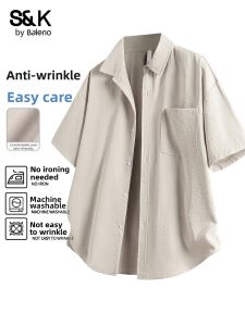 BALENO | Cool and Wrinkle-resistant Mens Short Sleeve Shirt
