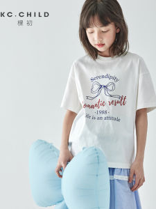 KECHU | Bow Patterned Girls Summer T-Shirt