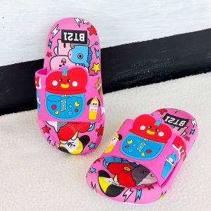 Sandal Selop BTS Anak Perempuan BT21 Bahan Karet Jelly Produk Import Berkualitas