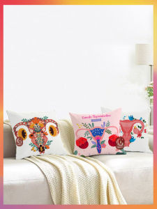 ศูนย์ดูแลสตรีมีครรภ์ บริการส่วนตัว ร้านเสริมความงาม ร้านดูแลผิว หมอนลายดอกไม้ ผู้หญิง หมอนสี่เหลี่ยมสำหรับดูแลส่วนตัว สไตล์อเมริกัน