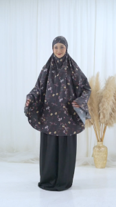 MUKENA DEWASA KATUN 2 IN 1 MOTIF KOMBINASI RAISA