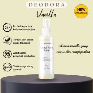 (PROMO TERMURAH) Deodora Natural Tawas Varian Vanilla Spray 100ml