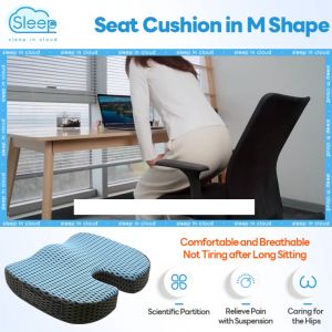 Memory Foam Seat Cushion Coccyx Seat Cushion For Sciatica & Tailbone Pain Back Support for Office Chair Car Wheelchair Pain Relief