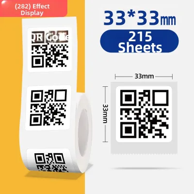 Niimbot | White Waterproof Adhesive Labels for Food Sample Production Date Packaging Ingredient Information Price Tags