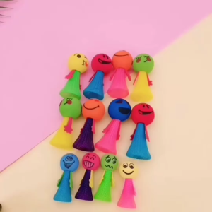 [Little B House] LED Toy Bouncy Emoji Jumping Toy Mini Sensory Toys Party Goodies Kids 发光弹跳玩具 Mainan Mini Murah - BT413