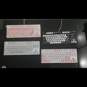 Cartoon Theme Keycap PBT Material Set Ice Cream Macaron Color Matching Highly Durable Oil-free Detachable For Office Mechanical Keyboard