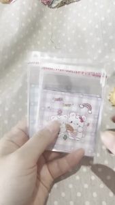 Cartoon Cat Bear Printed Self-sealing Bag Transparent Cute Opp Plastic Bag Festival Gift Small Bags Wedding Birthday Party Decor