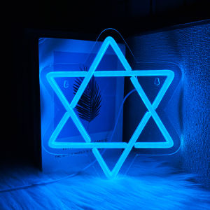 Star Of David Neon Sign For Wall DecorLight Up Sign For BedroomHome OfficeHousewarming Birthday Gift For Jews Judaism Women