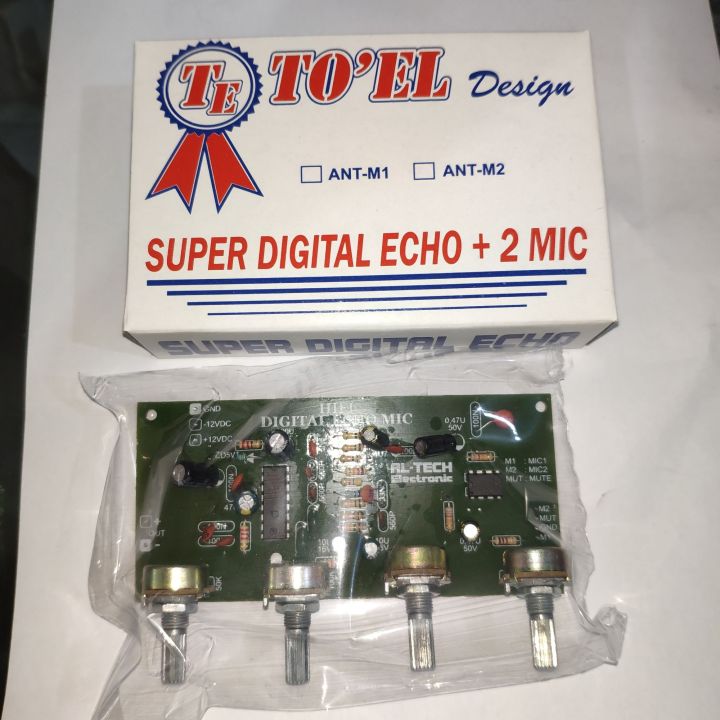 KIT MIC ECHO TOEL 2 MIC. KIT MIC MERK TOEL. SUPER DIGITAL ECHO Lazada