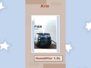 Kris Humidifier 1.5Liter Black: Alat Pelembab & Pembersih Udara