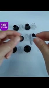 1คู่ส้นสูงป้องกันปกละตินเต้นรำสต็อปเปอร์กันลื่นส้นสูงสำหรับงานแต่งงานโปรดปรานอ่อน