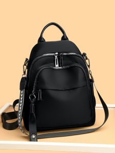 Waterproof Oxford Fabric Fashionable City Commute Backpack for Women Large Capacity Travel Bag with Zipper Closure