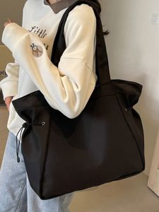 Large Capacity Nylon Canvas Tote Bag for Class And Commuting Lightweight Single Shoulder Bag Spring Summer New Arrival