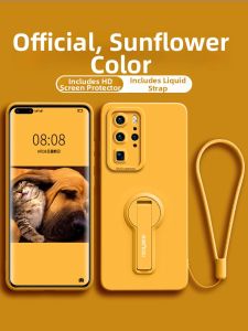 GGUU | Anti-drop Stand Thin Premium Liquid Silicone Case for Huawei P40 Pro