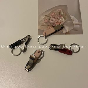Durable Stainless Steel Nail Clippers Portable Mini Foldable Womens Keychain Simple Design Long-lasting Sharp Scissors