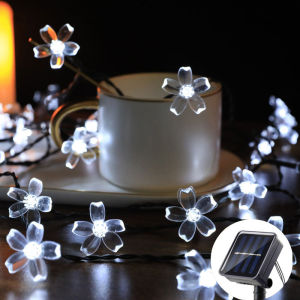 Christmas Party Decoration Fairy Lights Outdoor Solar 8 Modes Cherry Blossoms String Light Wedding Decoration LED Garden Lights