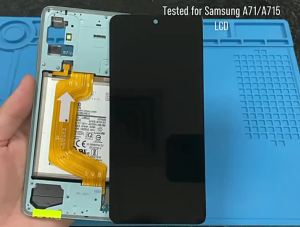 A71 Display Screen Replacement for Samsung Galaxy A71 A715 A715F Lcd Display Digital Touch Screen with Frame for Samsung A715