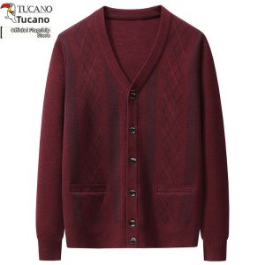 TUCANO | Elderly Mens Cardigan Sweater Striped