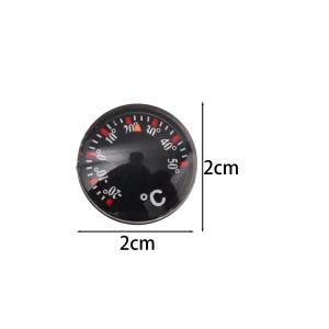 Mini Luminous Thermometer Analog Temperature Meter Zinc Alloy Auto Car Dashboard Room Indoor Outdoor Pocket Gauge Metal Dial
