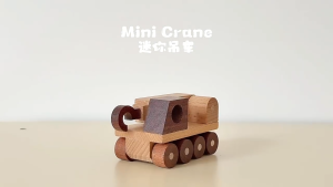 Wooden Toy Car | Solid Wood Montessori Toy Boutique Eco-friendly Gift Set for Boy and Girl