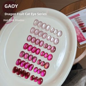 GAOY | Trendy Whitening New Rose Red Cat Eye Nail Polish