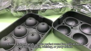 Wholesale Ice Mould 4/6/8 Grid Ice Ball Reusable Ice Mold Ball for Whiskey Ice Cube Silicone Ice Cube Tray Big Ice Cube Mold