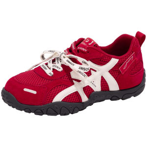 Josiny | Thick Sole Red Womens Casual Shoes