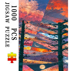 Sunset Glow Jigsaw Puzzle 500/1000/1200/2000PCS Beautiful Sky Scene Calming Activity Relaxing Jigsaw Game Stress Relief Gift