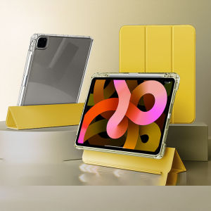 ZOYU iPad case Detachable 2-in-1 HD transparent case With pencil slot on right side for iPad 2022 M2 pro 11 pro 12.9 2020 2021 ipad Air 4 Air 5 ipad gen 7th 8th 9th mini 6 [Support horizontal and vertical screen support]