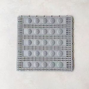 Thickened Hollow Plastic Mosaic Anti-Slip Water-Proof Bathroom Mat Customizable Home Use PVC Floor Rug Simple Style