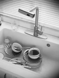 JARUSEAT Eco-Friendly Polypropylene Folding Dish Rack with Multi-Compartment Organizer