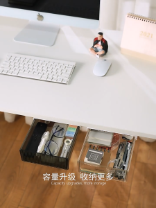 Under Desk Drawer Storage Hidden Storage Desktop Drawers Under Table Organizer Self-Adhesive Pencil Tray Drawer