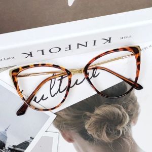 Kacamata fans wanita cat eye minus anti radiasi blueray photocromic