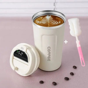 500ml Stainless Steel Coffee Cup Temperature Display Vacuum Insulated Cup Thermos Water Bottle