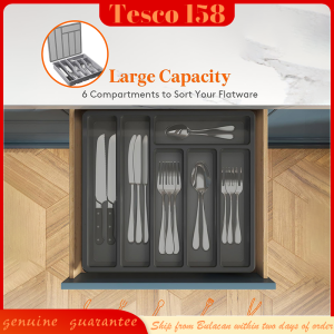 Cutlery Organizer With CoverUtensil Organizer For Drawer Cutlery DividerSpoon And Fork Organizer