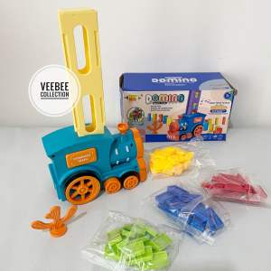 Mainan Domino Train Elektrik/ mainan mobil mobilan domino/ mainan anak cowok